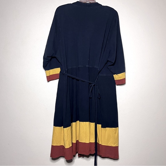 Eshakti Retro Colorblock Wrap Dress - Picture 4 of 7